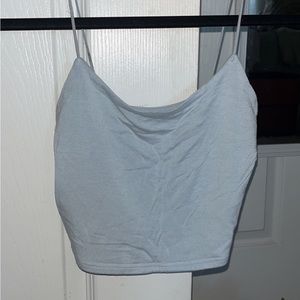 Light Blue Crop Top